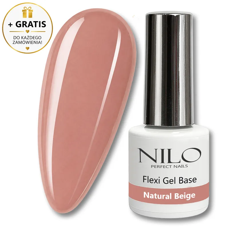 Baza hybrydowa Flexi Base Natural Beige 10ml NILO Perfect Nails